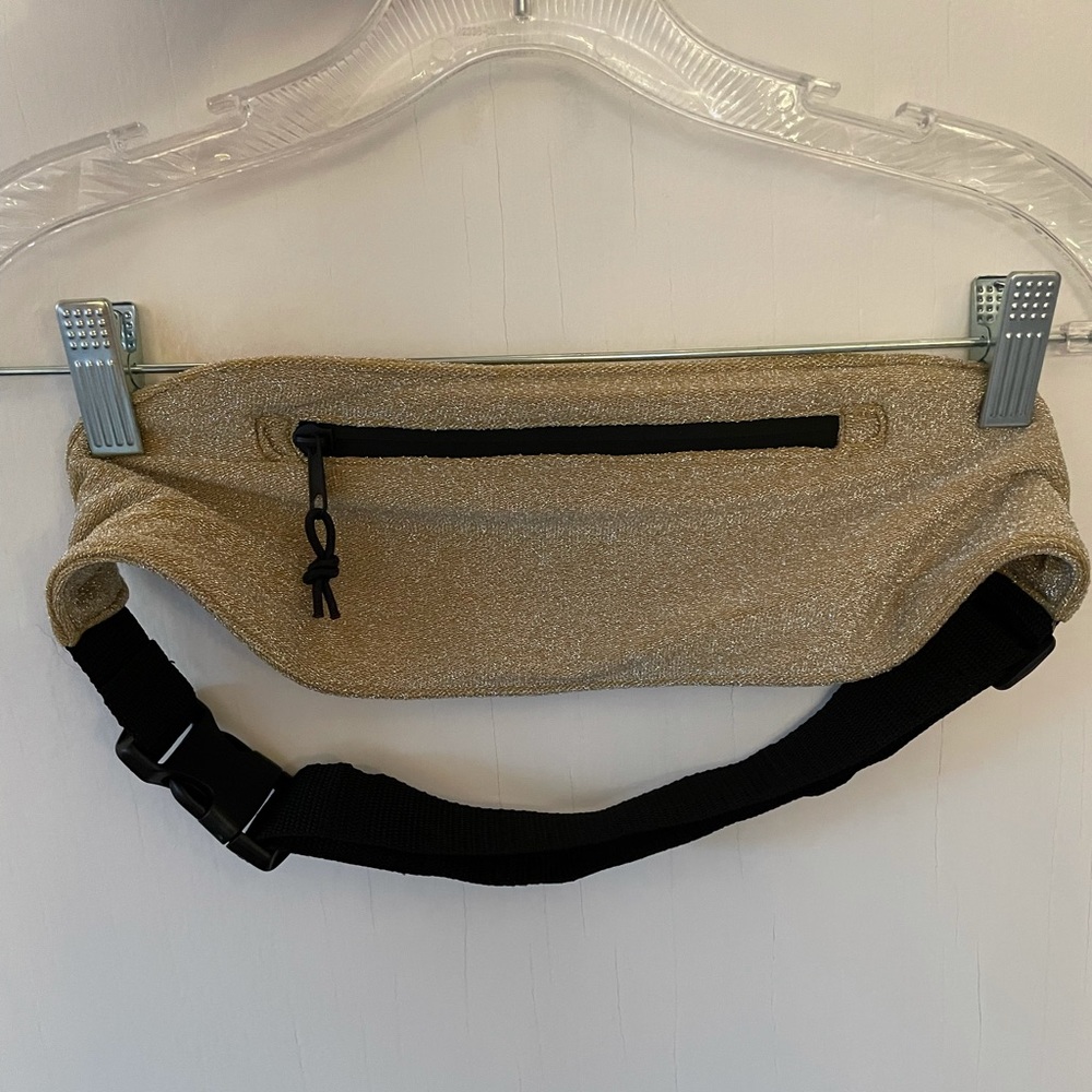 Triangl bikini fanny pack - sparkly gold - new